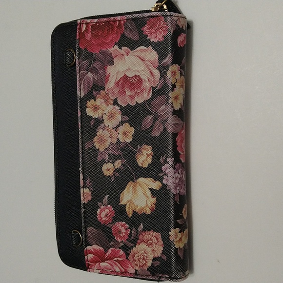 Tahari Identity Protection Floral Zip Wallet #P-18 - Picture 2 of 14